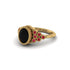 Ruby Milgrain Beaded Bezel Engagement Ring - Stacy No. 52 image 3