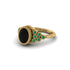 Emerald Milgrain Beaded Bezel Engagement Ring - Stacy No. 22 image 3