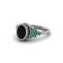 Emerald Milgrain Beaded Bezel Engagement Ring - Stacy No. 24 image 3