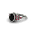 Ruby Milgrain Beaded Bezel Engagement Ring - Stacy No. 54 image 3