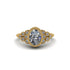 Diamond Milgrain Beaded Bezel Engagement Ring - Stacy No. 1 image 7