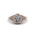 Diamond Milgrain Beaded Bezel Engagement Ring - Stacy No. 2 image 7