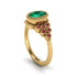 Ruby Milgrain Beaded Bezel Engagement Ring - Stacy No. 49 image 2