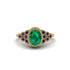 Sapphire Milgrain Beaded Bezel Engagement Ring - Stacy No. 64 image 1