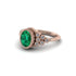 Diamond Milgrain Beaded Bezel Engagement Ring - Stacy No. 5 image 3