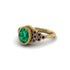 Sapphire Milgrain Beaded Bezel Engagement Ring - Stacy No. 64 image 3