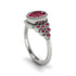 Ruby Milgrain Beaded Bezel Engagement Ring - Stacy No. 57 image 2