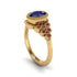 Ruby Milgrain Beaded Bezel Engagement Ring - Stacy No. 58 image 2