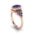 Sapphire Milgrain Beaded Bezel Engagement Ring - Stacy No. 74 image 2