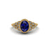 Diamond Milgrain Beaded Bezel Engagement Ring - Stacy No. 13 image 1