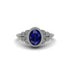 Diamond Milgrain Beaded Bezel Engagement Ring - Stacy No. 15 image 1