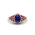 Ruby Milgrain Beaded Bezel Engagement Ring - Stacy No. 59 image 1