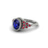 Ruby Milgrain Beaded Bezel Engagement Ring - Stacy No. 60 image 3