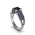 Black Diamond Milgrain Gold Engagement Ring - Lyric No. 69 image 1