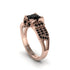 Black Diamond Milgrain Gold Engagement Ring - Lyric No. 38 image 1