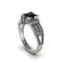 Black Diamond Milgrain Gold Engagement Ring - Lyric No. 9 image 1