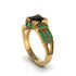 Black Diamond Milgrain Gold Engagement Ring - Lyric No. 22 image 1