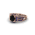 Black Diamond Milgrain Gold Engagement Ring - Lyric No. 68 image 3
