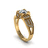 Diamond Milgrain Gold Engagement Ring - Lyric No. 1 image 1