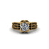 Diamond Milgrain Gold Engagement Ring - Lyric No. 31 image 2