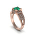 Emerald Milgrain Gold Engagement Ring - Lyric No. 5 image 1