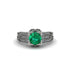 Emerald Milgrain Gold Engagement Ring - Lyric No. 6 image 2