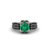 Emerald Milgrain Gold Engagement Ring - Lyric No. 36 image 2