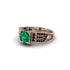 Emerald Milgrain Gold Engagement Ring - Lyric No. 35 image 3