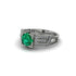 Emerald Milgrain Gold Engagement Ring - Lyric No. 6 image 3