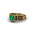Emerald Milgrain Gold Engagement Ring - Lyric No. 34 image 3