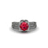 Ruby Milgrain Gold Engagement Ring - Lyric No. 12 image 2