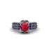 Ruby Milgrain Gold Engagement Ring - Lyric No. 72 image 2