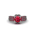 Ruby Milgrain Gold Engagement Ring - Lyric No. 57 image 2