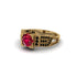 Ruby Milgrain Gold Engagement Ring - Lyric No. 40 image 3