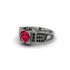 Ruby Milgrain Gold Engagement Ring - Lyric No. 42 image 2