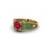 Ruby Milgrain Gold Engagement Ring - Lyric No. 25 image 3