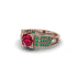 Ruby Milgrain Gold Engagement Ring - Lyric No. 26 image 3