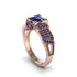 Sapphire Milgrain Gold Engagement Ring - Lyric No. 74 image 1