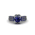 Sapphire Milgrain Gold Engagement Ring - Lyric No. 75 image 2