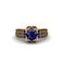 Sapphire Milgrain Gold Engagement Ring - Lyric No. 73 image 2