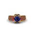 Sapphire Milgrain Gold Engagement Ring - Lyric No. 58 image 2