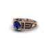Sapphire Milgrain Gold Engagement Ring - Lyric No. 44 image 3