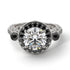 Milgrain Halo Pave Diamond Engagement Ring - Mabel No. 33 image 2