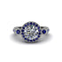 Milgrain Halo Pave Diamond Engagement Ring - Mabel No. 63 image 2