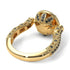 Milgrain Halo Pave Diamond Engagement Ring - Mabel No. 31 image 4