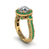 Milgrain Halo Pave Diamond Engagement Ring - Mabel No. 16 image 1
