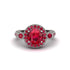 Milgrain Halo Pave Ruby Engagement Ring - Mabel No. 57 image 2