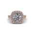 Milgrain Halo Round Diamond Engagement Ring - Odette No. 2 image 1
