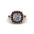Milgrain Halo Round Diamond Engagement Ring - Odette No. 32 image 1