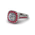 Milgrain Halo Round Diamond Engagement Ring - Odette No. 48 image 2